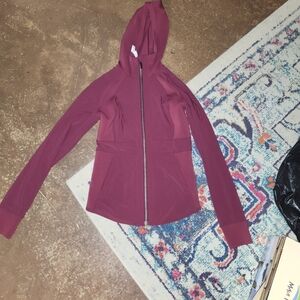 Lululemon Athletica Maroon Zip-Up Jacket